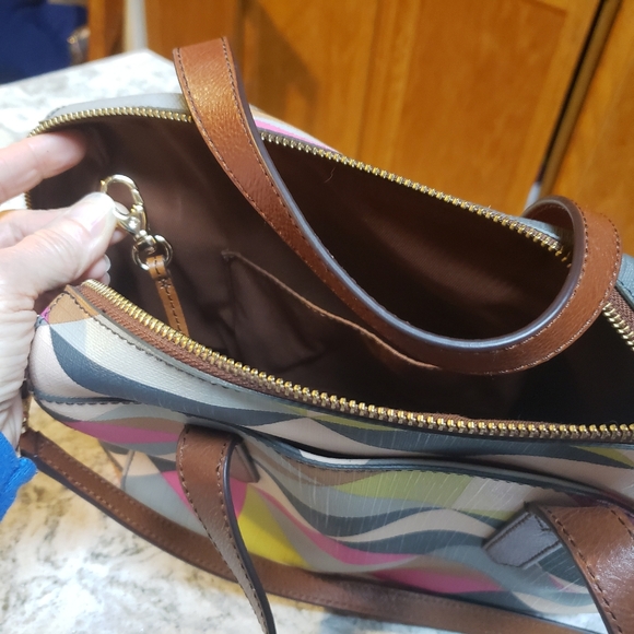 Fossil Sydney satchel pink multi - Picture 5 of 6